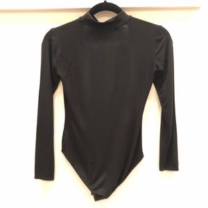 Black long sleeve leotard